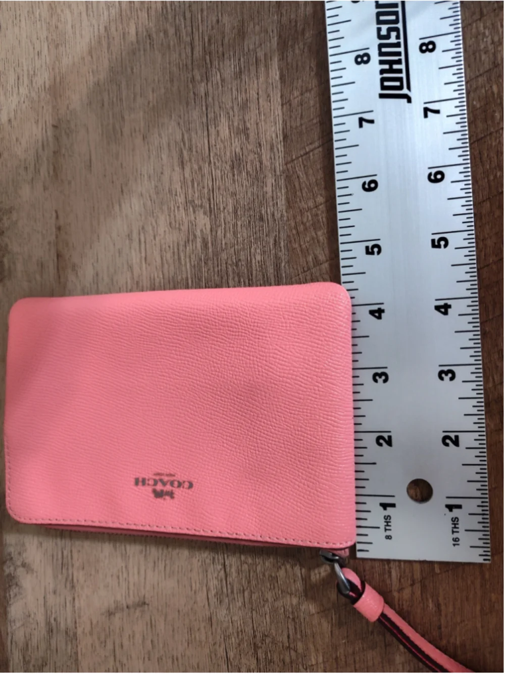 Women's Coach Wristlet Clutch One Size Pink